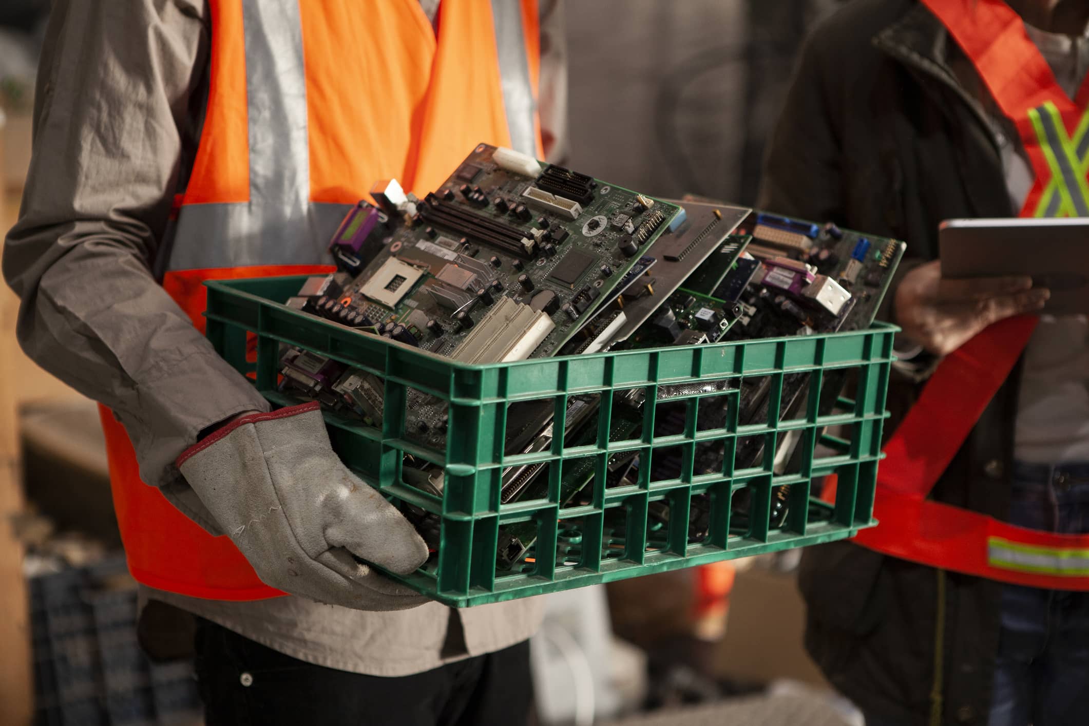 e-waste-removal -waste from a wake forest job