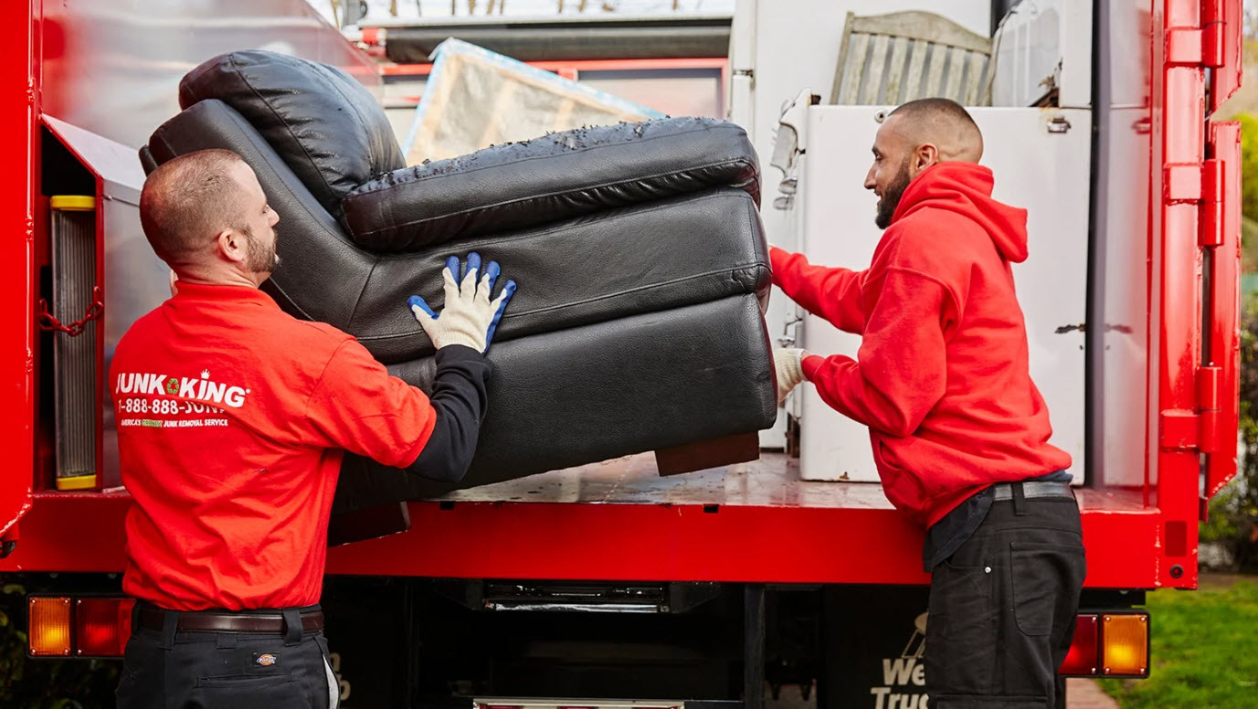 furniture-removal junk removal removing a couch in wake forest