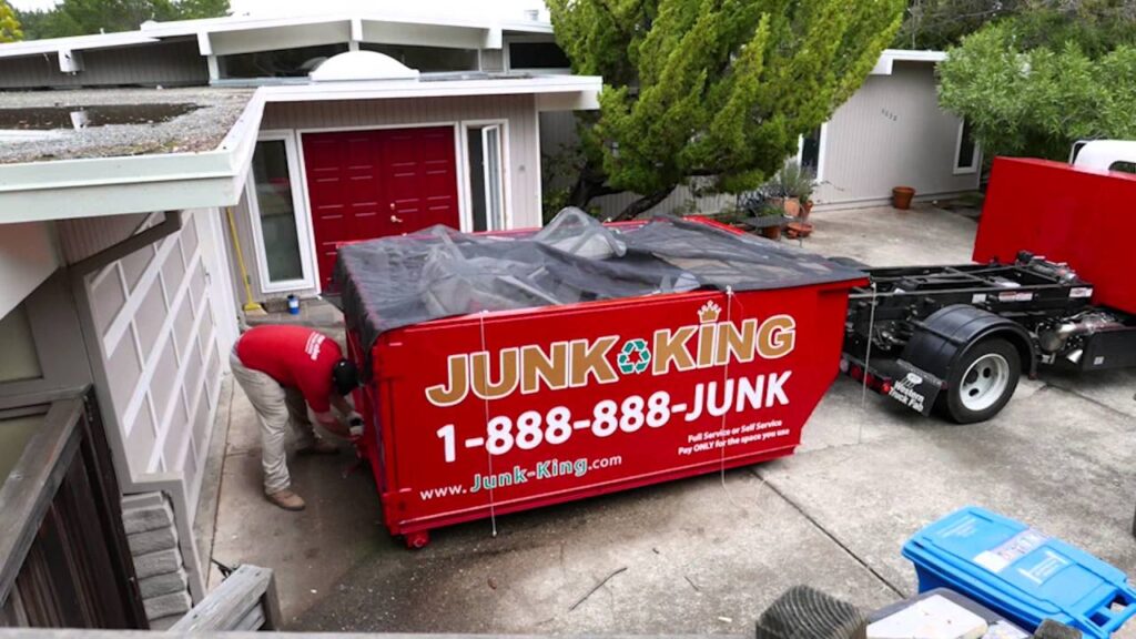 finishing a junk removal job in rolesville